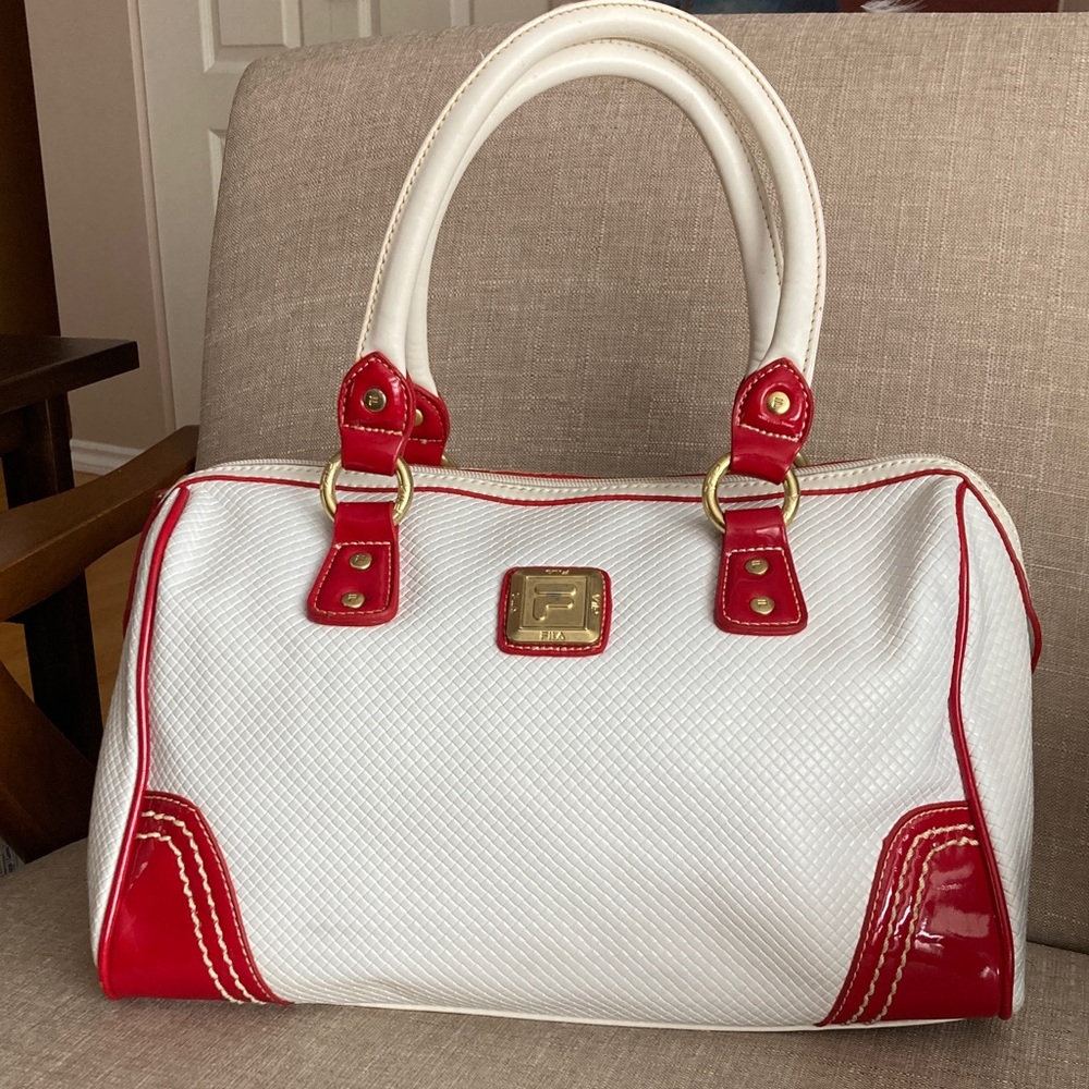 Fila Red and White Satchel